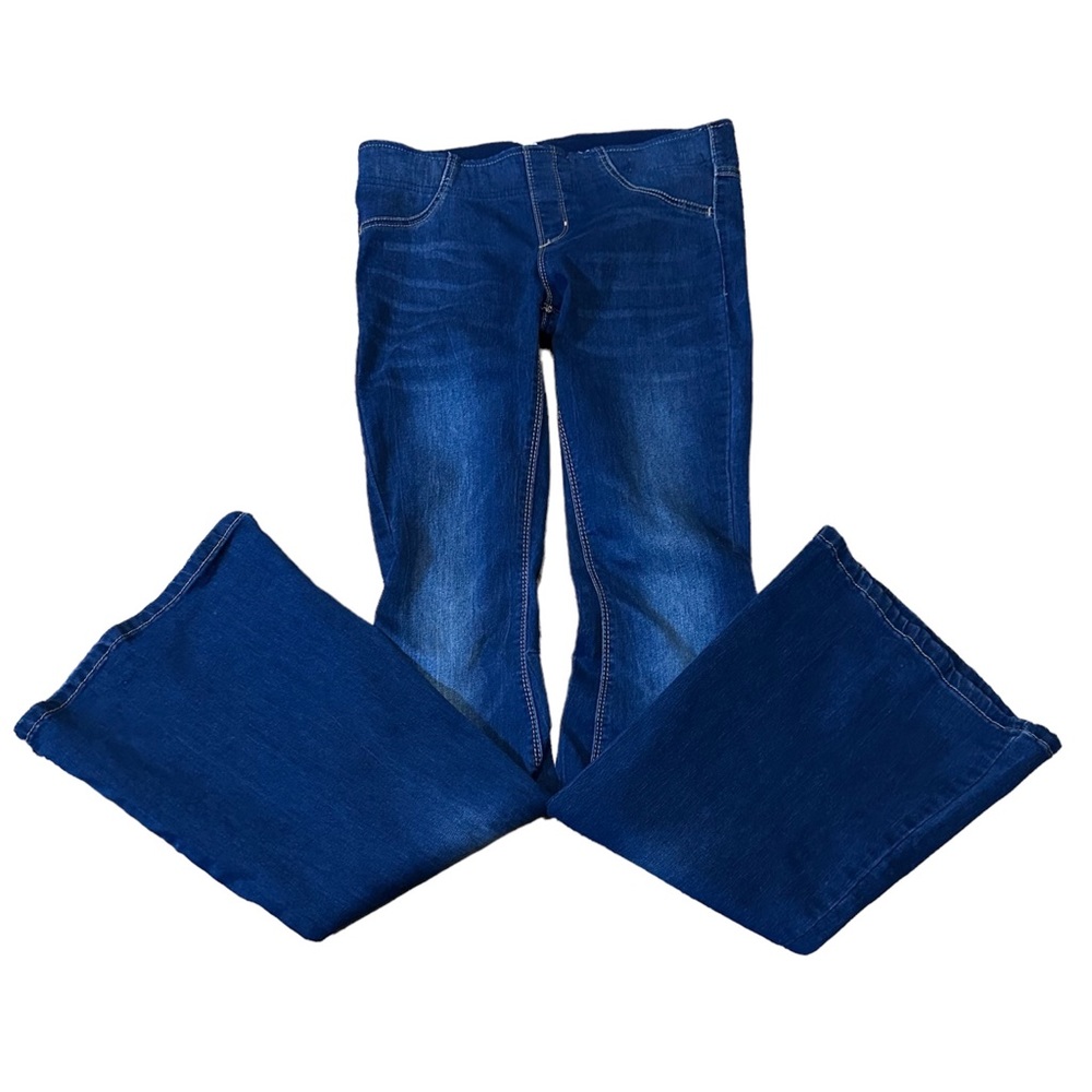 Free People Dark Wash Flare Pull On Jeans Size 27